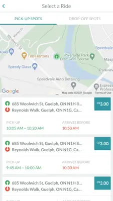 Guelph Transit On-demand android App screenshot 2